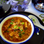 Chinese Hot and Sour Soup in a bowl